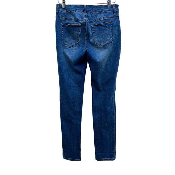 Chico's The Platinum Jegging Jeans Women's Size 00 Straight-leg Mid-Rise Mid-Was - Picture 7 of 11